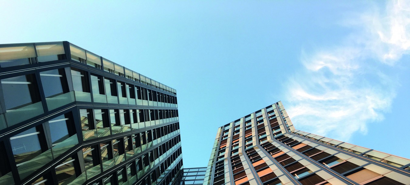 Low angle view of the dancing towers